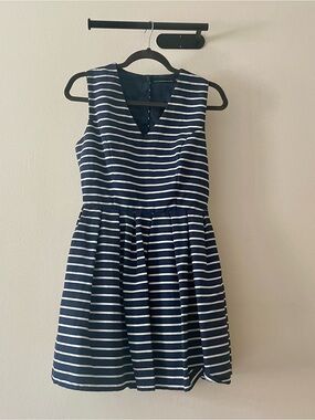 Befree Navy & White Striped Dress